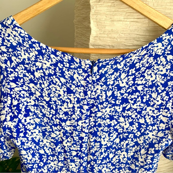 KOOKAI - Blue & White Floral Fitted Mini Summer Dress - Size 36 (Aus Size 8) - Picture 4 of 7